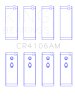 King Engine Bearings Daewoo/GM/Isuzu/Opel/Vauxhall (Size 0.5) Rod Bearing Set thumbnail 8