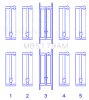 King Engine Bearings Daewoo/GM/Opel/Vauxhall (Size STD) Main Bearing Set thumbnail 8