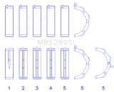 King Engine Bearings Ford 281CI/330CI 4.6L/5.4L V8 (Size STD) Main Bearing Set thumbnail 2