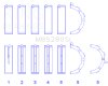 King Engine Bearings Ford 281CI/330CI 4.6L/5.4L V8 (Size STD) Main Bearing Set thumbnail 8