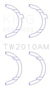 King Engine Bearings Volkswagen JR 1.6L (td) Thrust Washer Set thumbnail 3