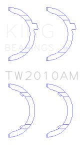 King Engine Bearings Volkswagen JR 1.6L (td) Thrust Washer Set thumbnail 4