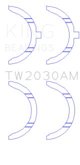King Engine Bearings Toyota 1GR-FE Thrust Washer Set thumbnail 2