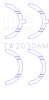 King Engine Bearings Toyota 1GR-FE Thrust Washer Set thumbnail 7