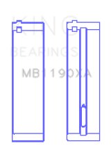 King Engine Bearings 2003-2005 Dodge Sprinter Van Standard Main Bearing Set thumbnail 3