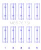 King Engine Bearings Nissan HR15/16DE (Size STD) Main Bearing Set thumbnail 9