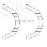 King Engine Bearings Nissan HR15 / 16DE Thrust Washer Set thumbnail 3
