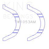 King Engine Bearings Nissan MR20DE Thrust Washer Set thumbnail 2