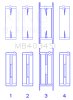 King Engine Bearings Ford 232 (Size 0.25) Main Bearing Set thumbnail 8