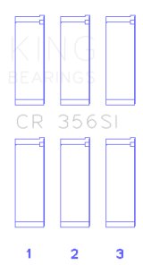 King Engine Bearings Smart M 132.910/930 Connecting Rod Bearing Set thumbnail 2