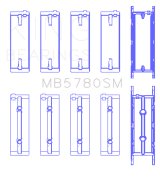 King Engine Bearings BMW N47 D20 A/B/C/D/N47 C20 A (Size +0.50mm) Main Bearing Set thumbnail 5