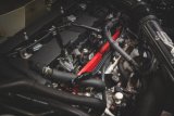 AMS Performance 08-15 Mitsubishi EVO X CNC Machined Aluminum Fuel Rail w/Pulsation Dampener - Red thumbnail 2