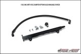 AMS Performance 08-15 Mitsubishi EVO X CNC Machined Aluminum Fuel Rail w/Pulsation Dampener - Black thumbnail 1
