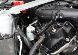 J&L 11-17 Ford Mustang V6 Passenger Side Oil Separator 3.0 - Clear Anodized thumbnail 1