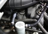 J&L 11-17 Ford Mustang V6 Passenger Side Oil Separator 3.0 - Clear Anodized thumbnail 2