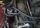 J&L 05-10 Ford Mustang V6 Passenger Side Oil Separator 3.0 - Clear Anodized thumbnail 2