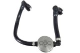 J&L 2018-2023 Ford Mustang GT Passenger Side Oil Separator 3.0 - Clear Anodized thumbnail 1