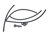 J&L 16-24 Nissan Titan 5.6L Passenger Side Oil Separator 3.0 - Black Anodized thumbnail 1