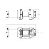 Superwinch 4000 LBS 12V DC 3/16in x 50ft Steel Rope LT4000 Winch thumbnail 3