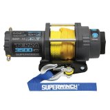 Superwinch 3500 LBS 12V DC 7/32in x 32ft Synthetic Rope Terra 3500SR Winch - Gray Wrinkle thumbnail 1
