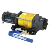 Superwinch 4500 LBS 12V DC 1/4in x 50ft Synthetic Rope Terra 4500SR Winch - Gray Wrinkle thumbnail 1