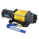 Superwinch 4500 LBS 12V DC 1/4in x 50ft Synthetic Rope Terra 4500SR Winch - Gray Wrinkle thumbnail 4