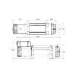 Superwinch 15000 LBS 12V DC 15/32in x 78ft Synthetic Rope Tiger Shark 15000SR Winch thumbnail 9
