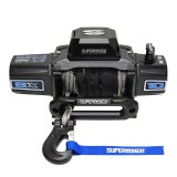 Superwinch 10000 LBS 12V DC 3/8in x 80ft Synthetic Rope SX10SR Winch - Semi Gloss Black thumbnail 6