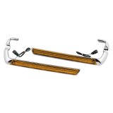 Letric Lighting Saddlebag Side Marker LED Chrome/Amber thumbnail 1