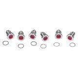 Letric Lighting Royal Flush Mount 9-16in Stl/Red thumbnail 1