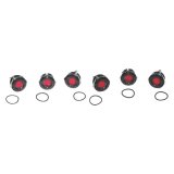 Letric Lighting Royal Flush Mount LED 1in Black/Red thumbnail 1