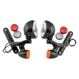 Letric Lighting 4.5in Passing Lamps Bullet Turn Signal Chrome/Black thumbnail 1