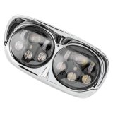 Letric Lighting LED Headlight Dual 5.75in Black/Chrome thumbnail 1
