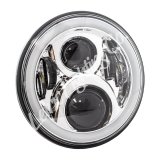 Letric Lighting 7in LED Chrome Full-Halo Indian thumbnail 2