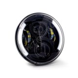 Letric Lighting 7in Integrated W/Switchbacks Turn Signal Black thumbnail 1