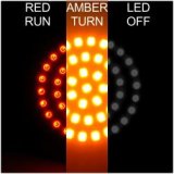 Letric Lighting Bullet Style Switchbacks Red/Amber thumbnail 1