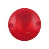 Letric Lighting Red Flat Lens Style Turn Signal Lenses 3In thumbnail 1