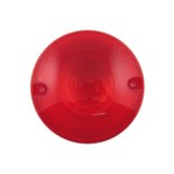 Letric Lighting Red Flat Lens Style Turn Signal Lenses 3In thumbnail 2
