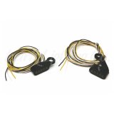 Letric Lighting Black Mini Mirror Mounted Front LED Turn Signals - Black thumbnail 1