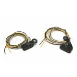 Letric Lighting Black Mini Mirror Mounted Front LED Turn Signals - Black thumbnail 2