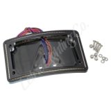 Letric Lighting 99-03 Sportster Perfect Plate Light Black Curved License Plate Frame thumbnail 2