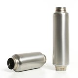 Ticon Industries 17in OAL 3.0in In/Out Ultralight Titanium Muffler thumbnail 1