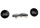 Ford Racing Ford Truck/SUV Black And Chrome Wheel Center Cap Kit thumbnail 5