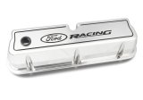 Ford Racing Logo Die-Cast Black Valve Covers Polished thumbnail 4