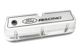 Ford Racing Logo Die-Cast Black Valve Covers Polished thumbnail 7