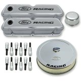 Ford Racing Complete Dress Up Kit Chrome Finish w/Black Emblems thumbnail 1