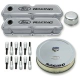 Ford Racing Complete Dress Up Kit Chrome Finish w/Black Emblems thumbnail 3