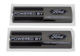 Ford Racing Powered by Ford Performance Fender Badge - Black thumbnail 7
