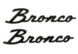 Ford Racing 2021+ Bronco Classic Script Fender Badges - Matte Black (Pair) thumbnail 3