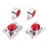 Innovative 00-09 Honda S2000 F-Series Silver Aluminum Mounts 95A Bushings Billet Rear Diff Mounts thumbnail 1